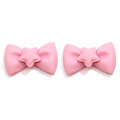 Kawaii Star Bowknot شقة الظهر الراتنج كبوشن الزينة لسكرابوكينغ الديكور الحرف DIY بها بنفسك إكسسوارات الشعر