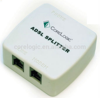 RJ11 ADSL Splitter / Filter for Phone & Modem Lines