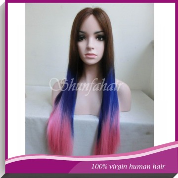 virgin human hair wig,Brazilian human hair wig,brazilian virgin human hair full lace wig