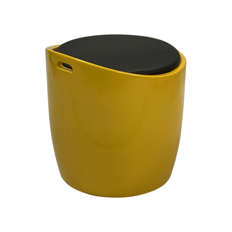 Handle Low Price ABS Plastic Wholesale Stool with Cushion Seat