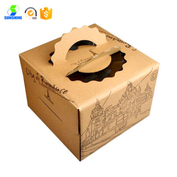 350gsm white kraft paper box bakery