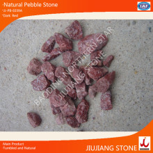 natural surface red color gravel stone