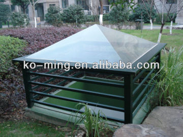 polycarbonate pyramid skylight