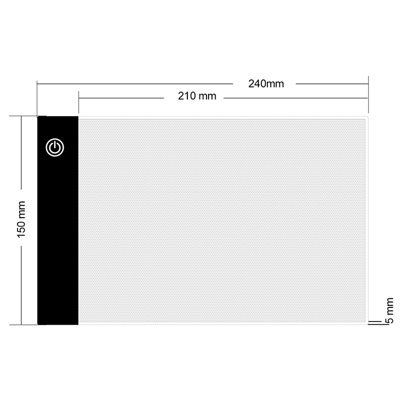 A5 light pad for tracing