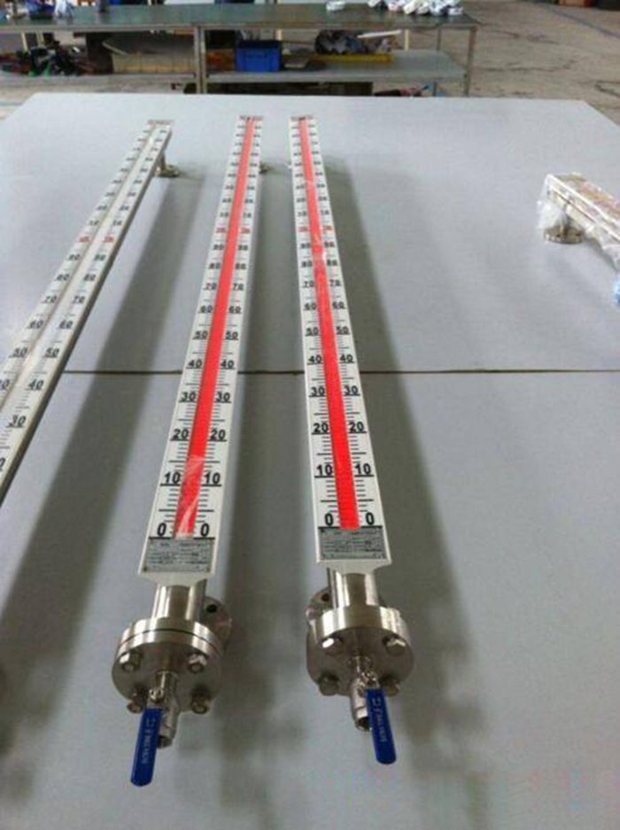 Magnetic flap level gauge