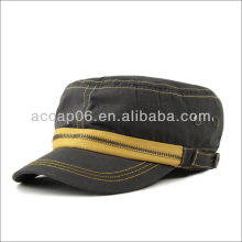 grey army style beret caps with zipper