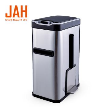 Contenedor de basura con sensor JAH 7L con escobilla de baño