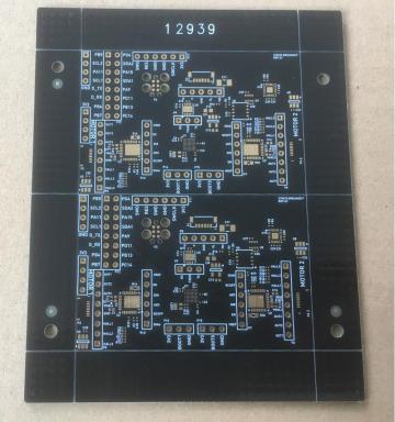 2 layer black solder via in pad PCB