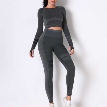 Lång ärm Activewear yogaset