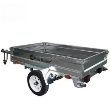 Wholesale Customizable Folding 6x4 Galvanized Cargo Utility Trailers with Single Axle - Space-Saving Design