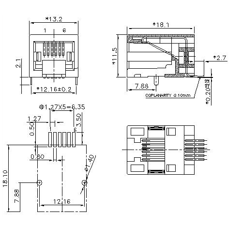 ATRJ5826B-6P6C-X-A-X