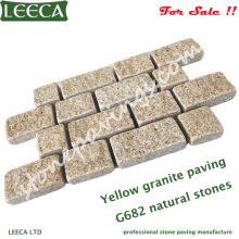 Granite interlock mesh paving stone 70x40cm | granite cobblestone paver driveway interlocking paving block