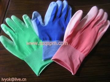 nylon pu dipped gloves