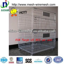 Stacking and folding Storage wire container