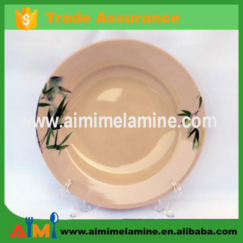 9inch different printing melamine dinner plate