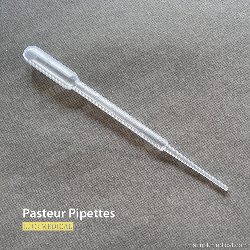 Pipet pasteur plastik untuk makmal