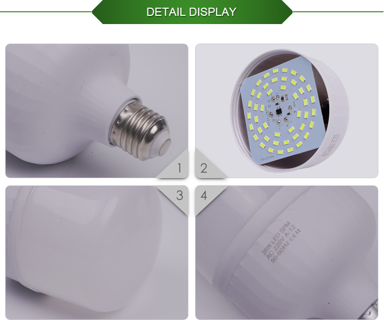 China energy saving warm white light aluminum 38W ckd led bulb parts