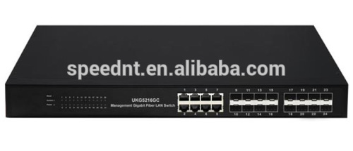 16 ports 10/100/1000 lc optical fiber switch