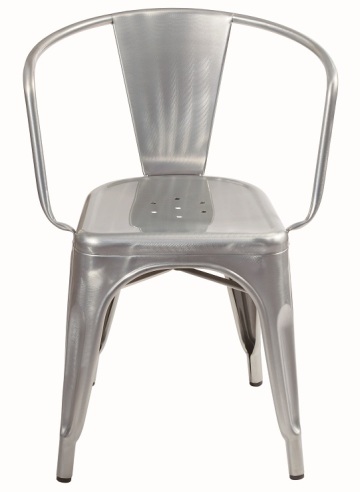 Tolix Chair Dining Metal Brushed Galvanizing With Arm