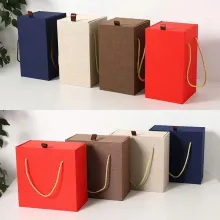 Exquisite Red Wine Handheld Packaging Box