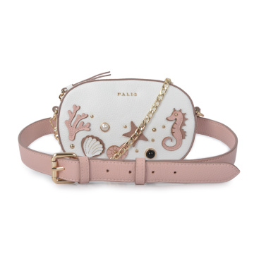 Cute Cartoon Leather Women Small Chain Crossbody bags