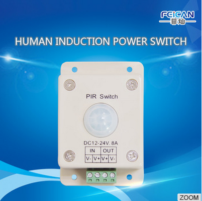 Human Induction Power Switch/CE,ROHS PIR led light sensor switch