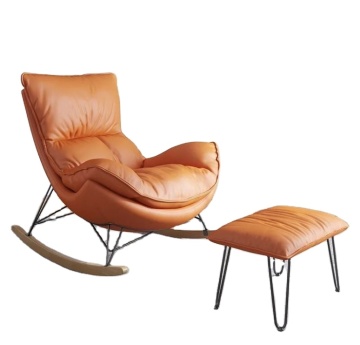 Antique Leather Lounge Chairs: Including Armchairs and Papasan Chairs, Plus Rocking Options
