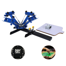 Four-color One-station Automatic Screen Printing Machine - Colorful Printing, in One Step!