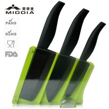 4PCS Kitchen Knife Set with Green Holder