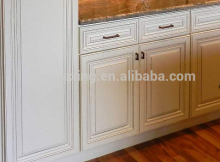 Raised Panel Vintage White Kitchen Cabinet