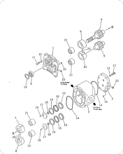 Bulldozer D355A-3 working pump 07448-66500