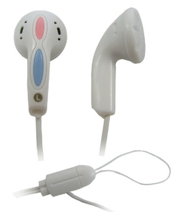 Stereo earphone for MP3 and MP4 players