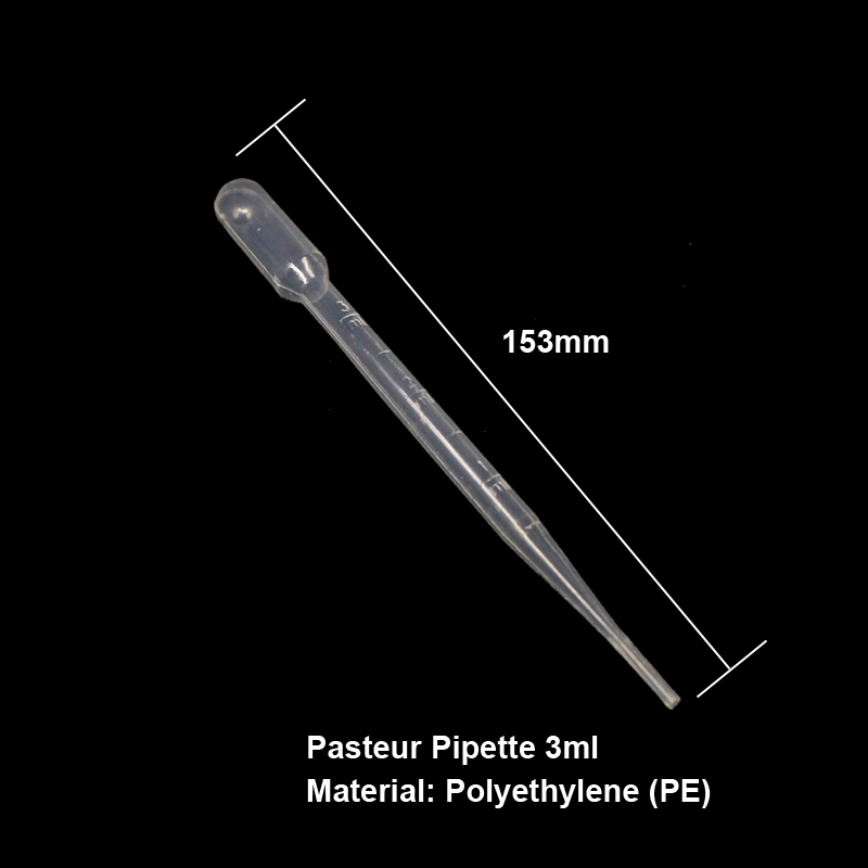 Plastic laboratory sterile 3ml disposable transfer pipette