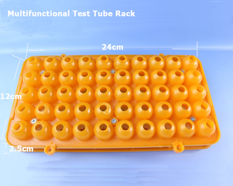 90 well plastic test tube rack