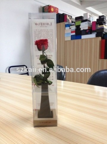 clear plastic flower box packaging for flowers flower packaging