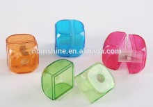 Professional factory supply colorful mini dice pencil sharpener, kids lovely pencil sharpener