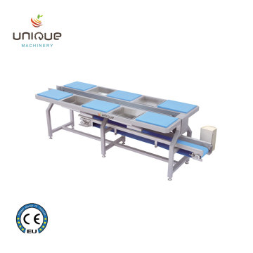 Vegetable and Fruit Preparation Table: Sorting, Selecting, Trimming, and Conveying Machine