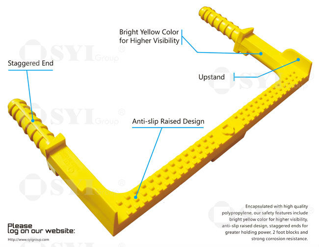 SYI Group Polypropylene manhole step step hanging Wall plastic step Factory