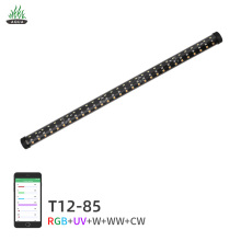 NEW WEEK AQUA T12 Tube 85mm IP68 Aquarium Light for Arowana & Ornamental Fish - Super Red APP Smart Fish Tank Light