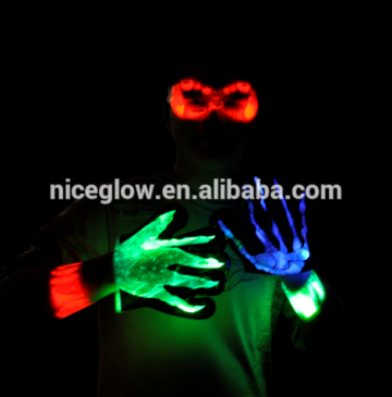 fashion party glow in the dark gloves halloween gloves