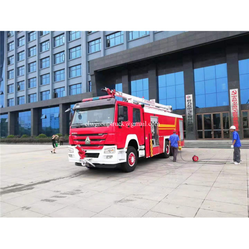 Caminhão de bombeiros com controle remoto de braço de elevação Sinotruk 6x4