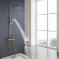 Waterfall hot and cold shower faucet set