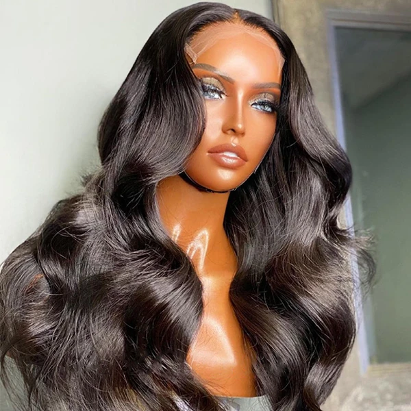 Whosale Brazilian Virgin Human Hair, 150% 180% density HD Transparent swiss Lace Frontal Wigs For Black Women, Full Lace Wigs