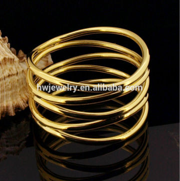 Lady's Jewelry 925 silver bangles gold plated