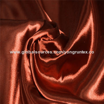96% polyester bright twisted stretch satin fabric