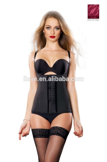 factory price black adjustable waist training corset