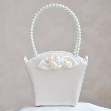 Eco-Friendlysatin Bowknot Wedding Flower Basket (Dream-100073)