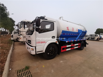 Dongfeng 4m3 vaccum suction function truck