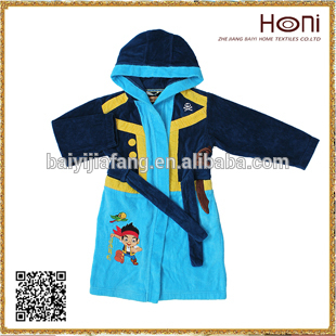 Kids Bathrobes, Cartoon Bathrobe, 100% Cotton Bathrobe