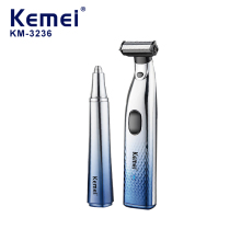KM-3236 Facial Electric Nose Hair Trimmer & Shaver - 2-in-1 Portable Trimmer